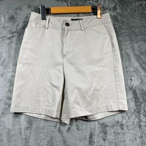 VTG Eddie Bauer Shorts Mens Size 28 Beige Wrinkle-Resistant Cotton Pockets Chino